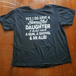 Black graphic T- XL. 100% cotton. A4.